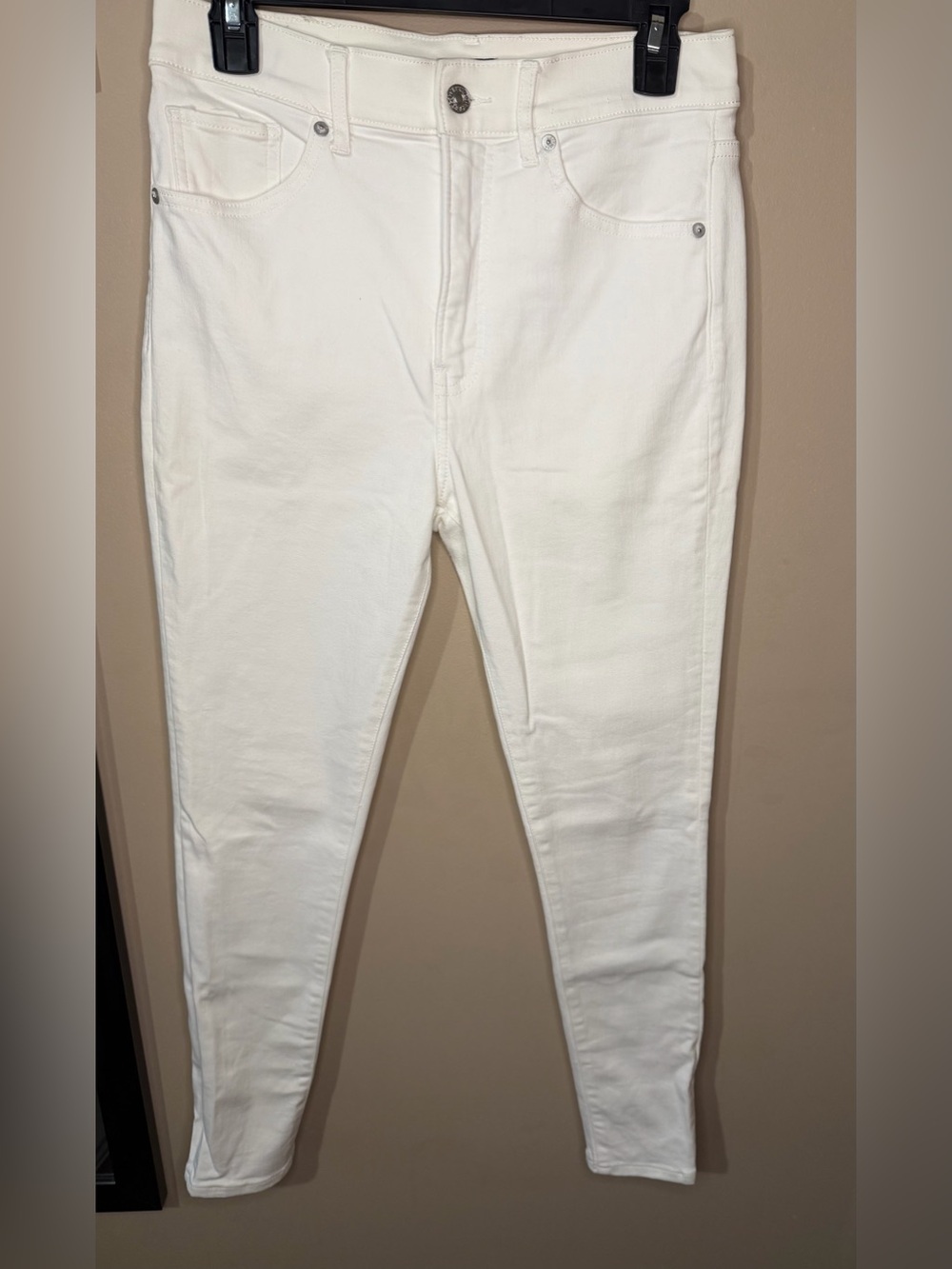Express White High-Rise Skinny Jeans